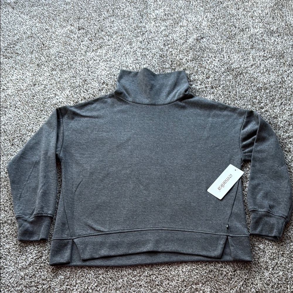 Marika Gray Cowl Neck Sweatshirt